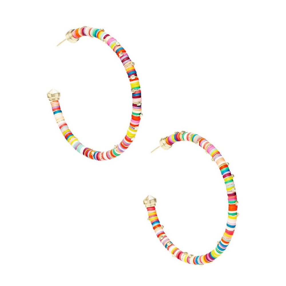 Kendra Scott NWT Reece Hoops in Bright Mix